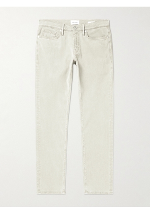 FRAME - L'Homme Slim-Fit Stretch Lyocell-Blend Trousers - Men - Neutrals - UK/US 28