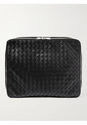 Bottega Veneta - Intrecciato Leather Packing Cube - Men - Black
