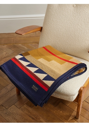 Pendleton - Medicine Bow Wool and Cotton-Blend Jacquard Blanket - Men - Orange