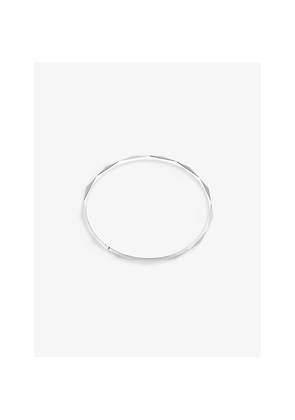 Mens Boucheron Facette 18ct White-Gold Bangle Bracelet