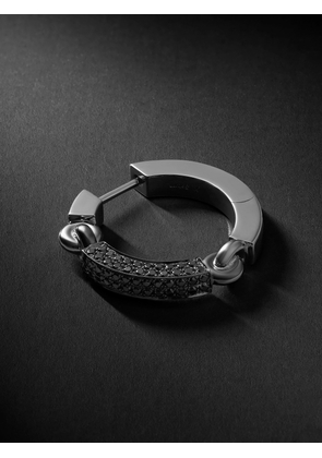 MAOR - The Aphelion 18-Karat Blackened White Gold Diamond Single Earring - Men - Black