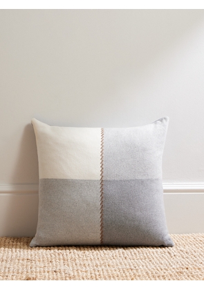 Loro Piana - Gobi Suede-Trimmed Cashmere Pillow - Men - Neutrals