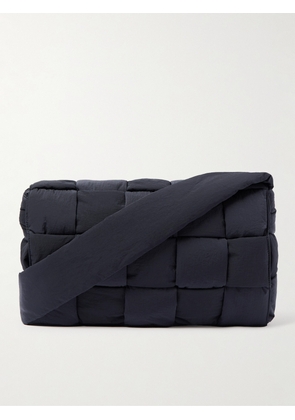 Bottega Veneta - Intrecciato Padded Shell Messenger Bag - Men - Blue