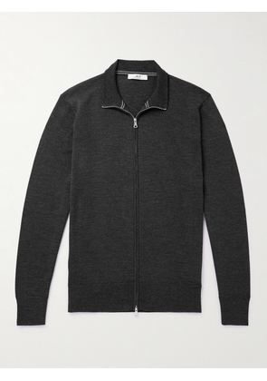 Mr P. - Richard Merino Wool Zip-Up Cardigan - Men - Gray - XS