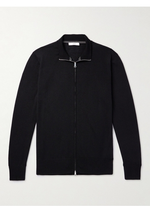 Mr P. - Richard Merino Wool Zip-Up Cardigan - Men - Black - XS