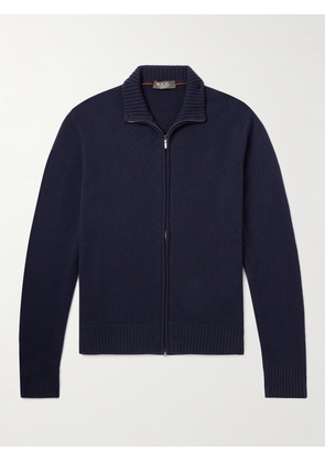 Loro Piana - Cashmere Zip-Up Sweater - Men - Blue - IT 46