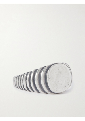 MAOR - Lira Sterling Silver Signet Ring - Men - Silver - 11