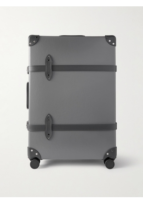 Globe-Trotter - 007 Leather-Trimmed Vulcanised Fibreboard Check-In Suitcase - Men - Gray