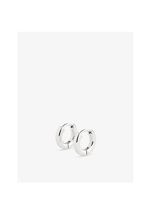 Womens Whistles Classic Huggie Brass Hoop Earrings