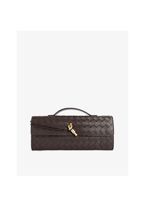 Womens Bottega Veneta Andiamo Leather Clutch Bag