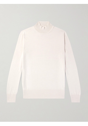 Mr P. - Merino Wool Mock-Neck Sweater - Men - Neutrals - XS