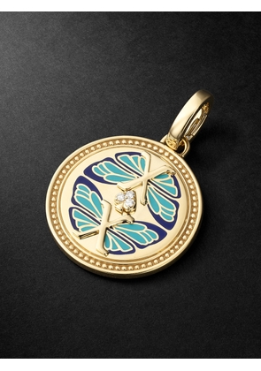 Foundrae - Reverie 18-Karat Gold, Diamond and Ceramic Pendant - Men - Gold