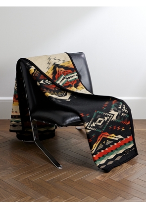 Pendleton - Bridge Creek Reversible Jacquard-Knit Virgin Wool and Cotton-Blend Blanket - Men - Brown