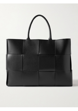 Bottega Veneta - Large Arco Intrecciato Leather Tote Bag - Men - Black
