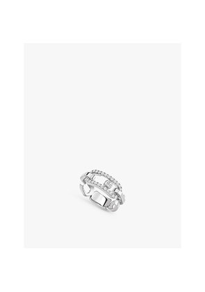 Messika Move Link 18ct Gold and 0.45ct Diamond Ring