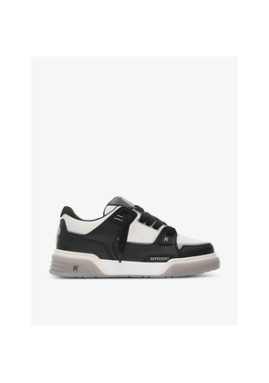 Mens Represent Studio Panelled Leather Mid-Top Trainers