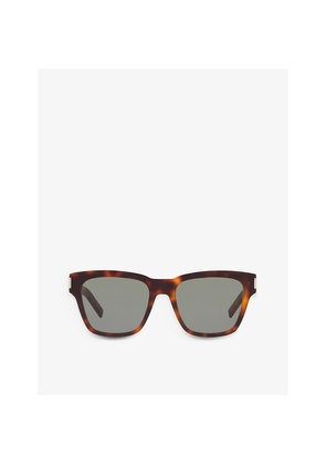 Womens Saint Laurent Sl560 Square-Frame Acetate Sunglasses