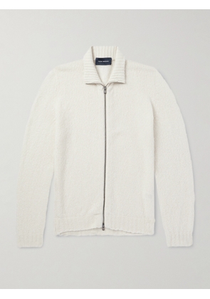 Thom Sweeney - Merino Wool-Blend Zip-Up Cardigan - Men - Neutrals - S