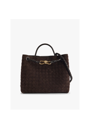 Womens Bottega Veneta Andiamo Suede Leather Tote Bag