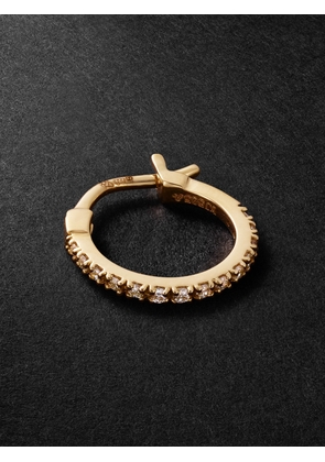 KOLOURS JEWELRY - Luna Spectra Small 14-Karat Gold Diamond Single Hoop Earring - Men - Gold