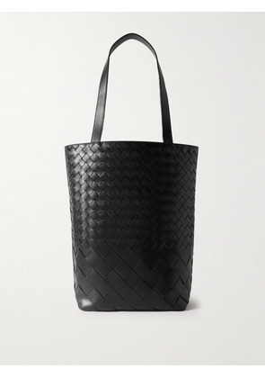 Bottega Veneta - Small N/S Intrecciato Leather Tote - Men - Black