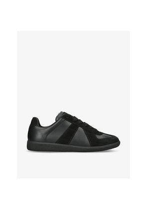 Mens Maison Margiela Replica Panelled Leather Low-Top Trainers