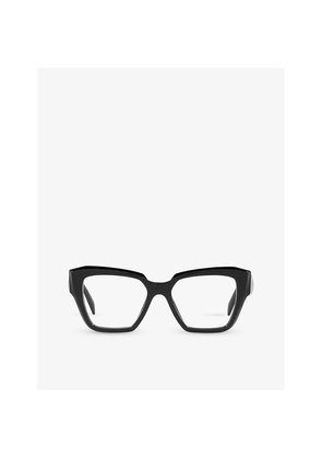 Womens Prada Pr 09Zv Square-Frame Acetate Optical Glasses