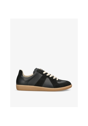 Mens Maison Margiela Replica Panelled Leather Low-Top Trainers