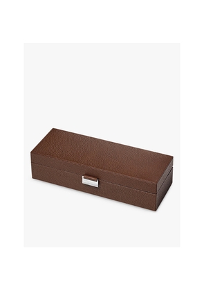 Aspinal Of London Grained-Leather Watch Box