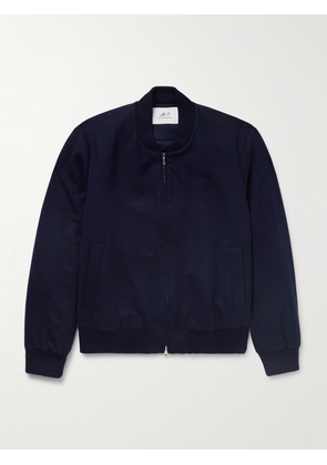 Mr P. - Padded Cashmere-Blend Bomber Jacket - Men - Blue - XS