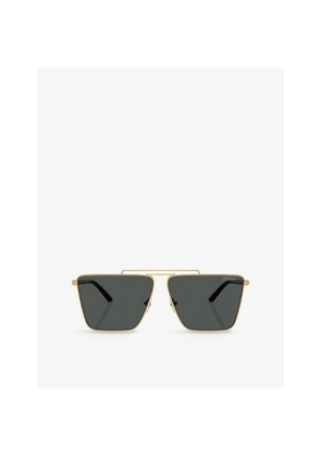 Womens Versace Ve2266 Square-Frame Metal Sunglasses