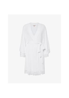 Womens Eberjey Mariana Tie-Waist Stretch-Jersey Robe