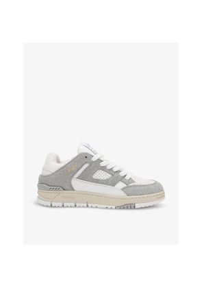 Mens Axel Arigato Area Lo Brushed-Suede and Leather Low-Top Trainers