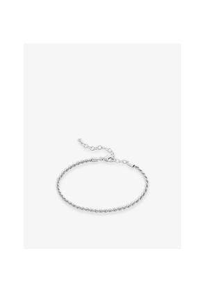 Womens Monica Vinader Rope Recycled Sterling-Silver Chain Bracelet