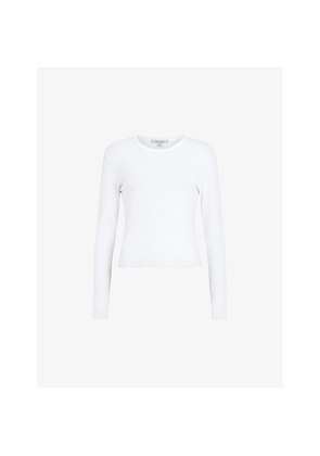 Womens Allsaints Stevie Round-Neck Long-Sleeve Cotton T-Shirt