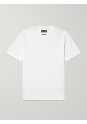 Vilebrequin - Titan Slim-Fit Logo-Embroidered Cotton-Jersey T-Shirt - Men - White - S
