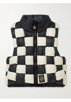 KAPITAL - Cropped Reversible Quilted Padded Shell Gilet - Men - White