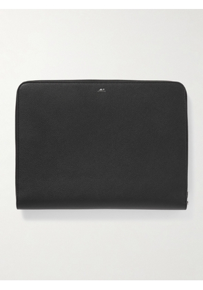 Mr P. - Full-Grain Leather Pouch - Men - Black