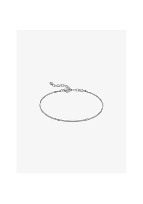 Womens Monica Vinader Curb Twist Adjustable Sterling-Silver Chain Bracelet