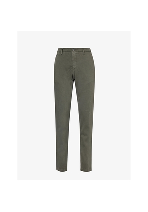 Mens Replay Benni Straight-Leg Regular-Fit Stretch-Cotton Trousers