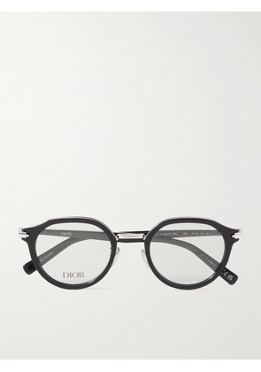 Dior Eyewear - DiorBlackSuitO R8U Round-Frame Acetate and Silver-Tone Optical Glasses - Men - Black