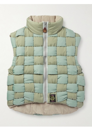 KAPITAL - Reversible Quilted Padded Shell Gilet - Men - Green - 2
