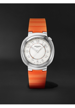 Hermès Timepieces - Cut Automatic 36mm Stainless Steel and Rubber Watch, Ref. No. 403195WW00 - Men - Orange