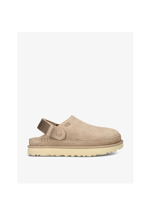 Womens UGG Goldenstar Adjustable-Strap Suede Clogs