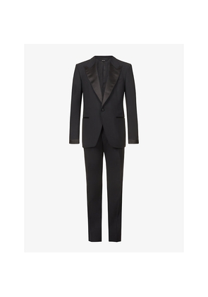 Mens Tom Ford Shelton-Fit Single-Breasted Wool-Blend Evening Suit