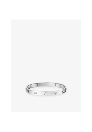 Cartier Love Classic 18ct White-Gold and 0.42ct Diamond Bracelet