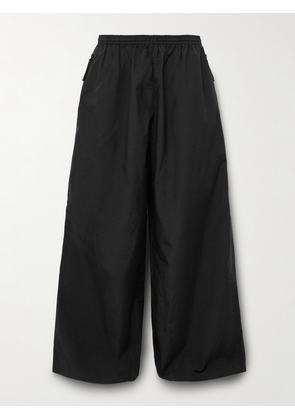 Acne Studios - Wide-Leg Cotton and Nylon-Blend Trousers - Men - Black - IT 44