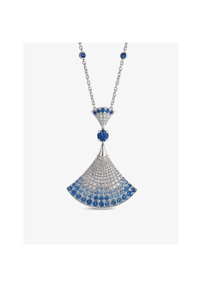 Bvlgari Diva's Dream 18ct White-Gold, 4.34ct Brilliant-Cut Sapphire, 0.85ct Pavé Diamond and 0.16ct Round Diamond Earrings