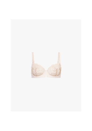 Womens Simone Perele Saga Half-Cup Underwired Lace Bra