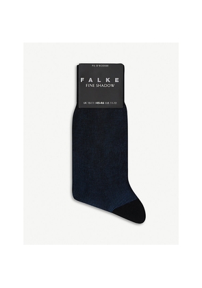 Mens Falke Fine Shadow Cotton-Blend Socks